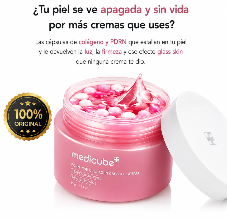Crema en cápsula - PDRN Pink con colágeno Coreano Medicube