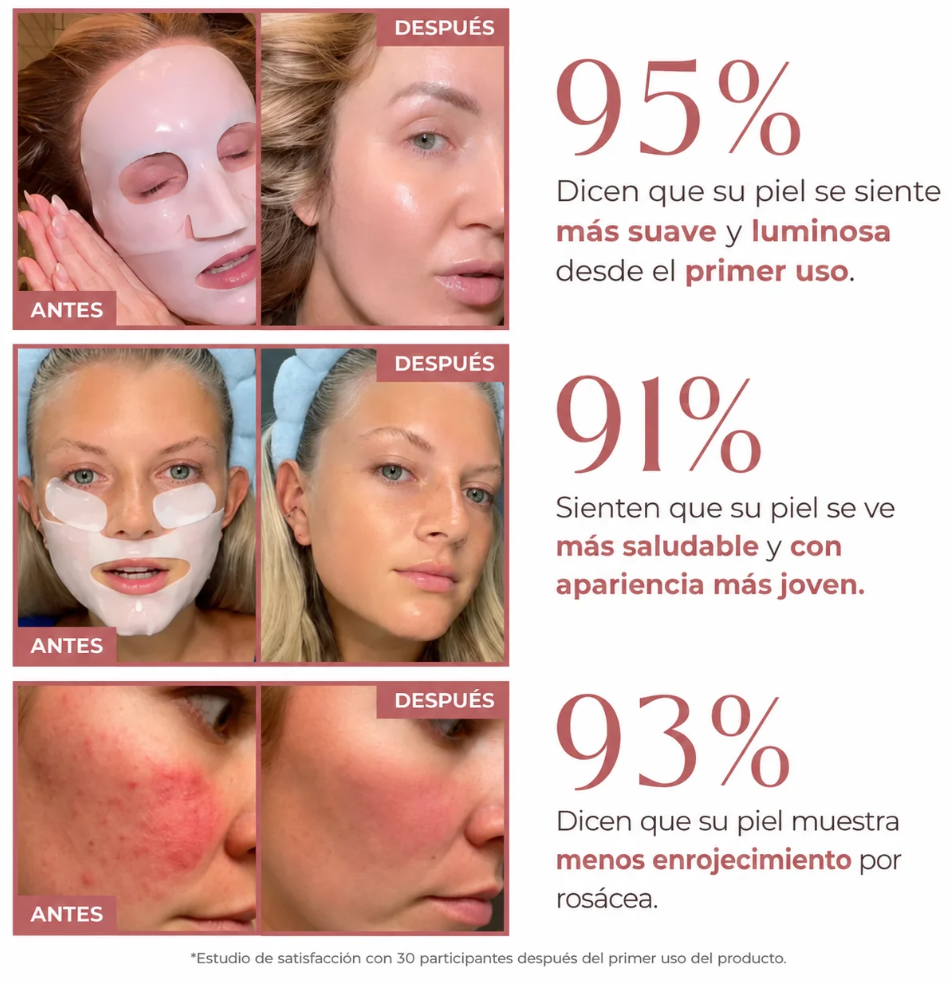 Glass Sking - Pack 4 Máscarillas de Bio-Colágeno Coreano Biodance