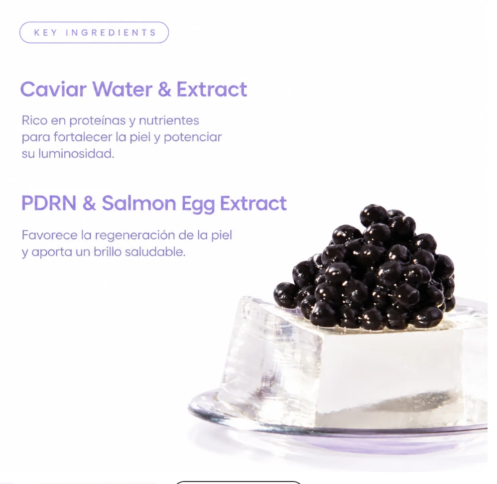 Pack 4 Máscarillas de Caviar y PDRN Coreano Biodance